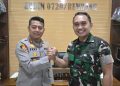 Baru Sehari Menjabat, Kapolres Rembang Jalin Sinergitas Lewat Kunjungan Kerja ke Kodim 0720/Rembang