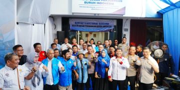 Resmikan Sekretariat Bersama KBPBI, Kapolri Tegaskan Terus Perjuangkan Hak-Kesejahteraan Buruh