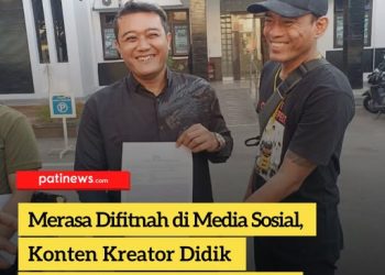 Merasa Difitnah di Media Sosial, Konten Kreator Didik Resmi Lapor ke Polresta Pati