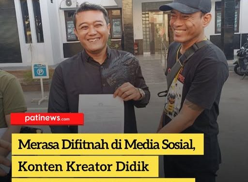 Merasa Difitnah di Media Sosial, Konten Kreator Didik Resmi Lapor ke Polresta Pati