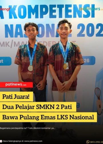 Pati Juara! Dua Pelajar SMKN 2 Pati Bawa Pulang Emas LKS Nasional