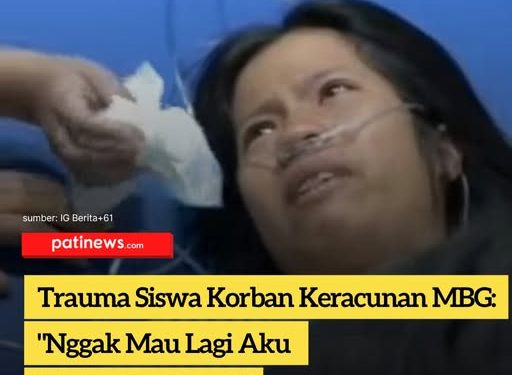 Trauma Siswa Korban Keracunan MBG: "Nggak Mau Lagi Aku Makan MBG, Pak!"