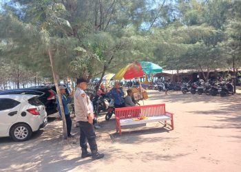 Polsek Lasem Polres Rembang Intensifkan Pengamanan Objek Wisata Pantai Indah Layur