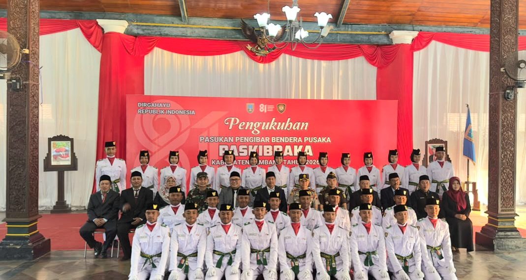 Kapolres Rembang Hadiri Pengukuhan Paskibra Kabupaten Rembang