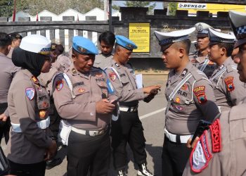 Bidpropam Polda Jateng beserta Propam Polres Rembang Melaksanakan Gaktibplin di Polres Rembang