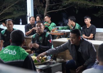 Kapolres Rembang Silaturahmi ke Pangkalan Ojek Online Grab, Jaga Kondusivitas Wilayah
