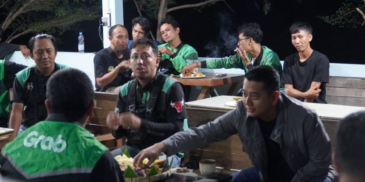 Kapolres Rembang Silaturahmi ke Pangkalan Ojek Online Grab, Jaga Kondusivitas Wilayah